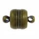 Metal magnetic clasp 11x7mm Antique bronze